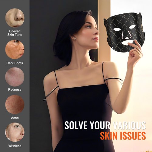 Red Light Therapy for Face Red Light Therapy Mask with 3 Wavelengths and 3