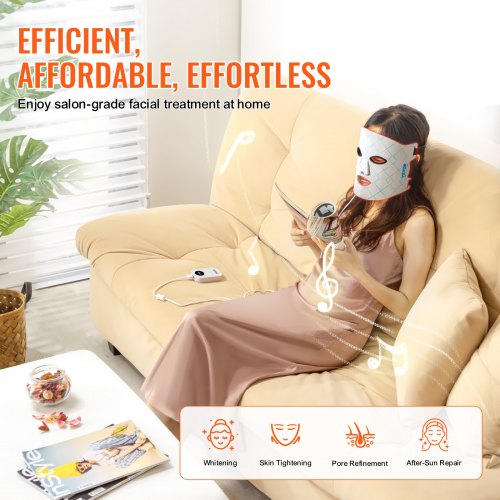 Red Light Therapy Mask 7Color LED Face Mask Light Therapy with 850nm NIR –