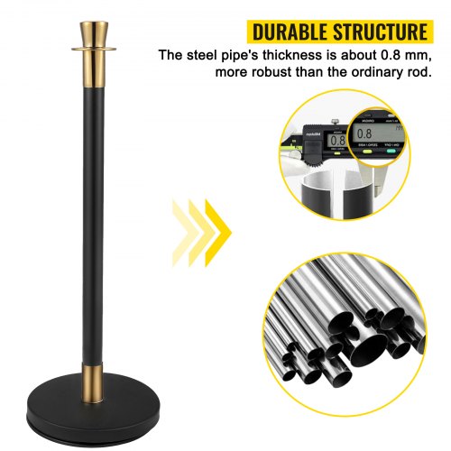 Crowd Control Stanchion Set of 6 Pieces Stanchion Set Stanchion Set with 5
