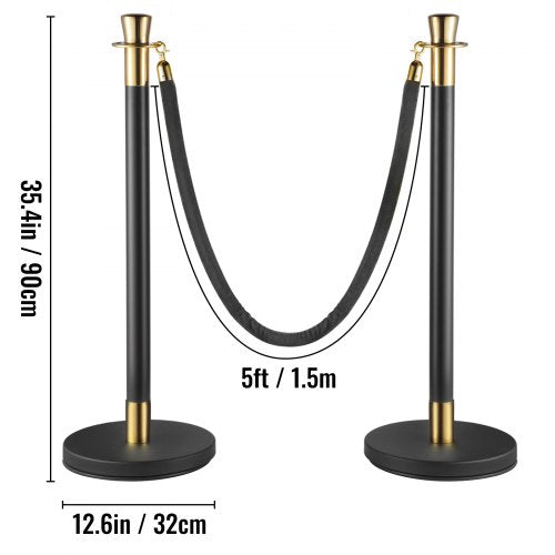 Crowd Control Stanchion Set of 6 Pieces Stanchion Set Stanchion Set with 5