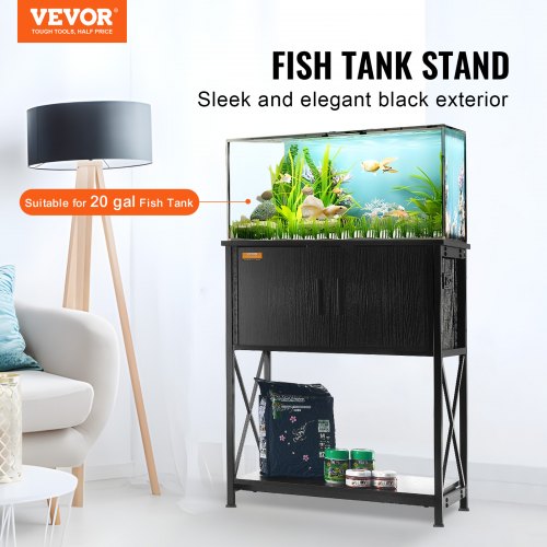 Aquarium Stand 20 Gallon Fish Tank Stand 256 x 165 x 31.9 in Steel and MDF