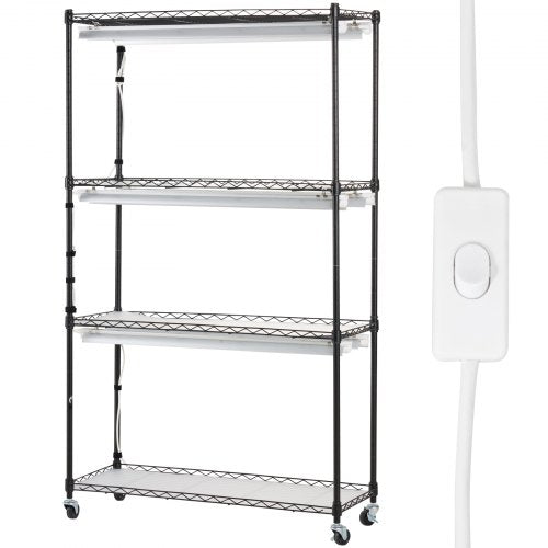Plant Stand with Grow Light 4 Tiers Plant Shelf with 3000K 180W LED Full