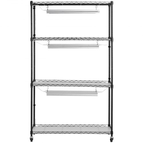 Plant Stand with Grow Light 4 Tier Plant Shelf with 90W Grow Light for Indoor