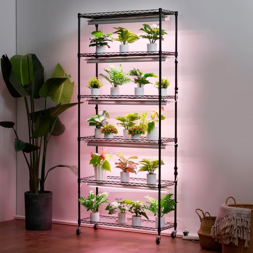 Plant Stand with Grow Light 6Tier Large Tall Plant Shelf with 150W Full