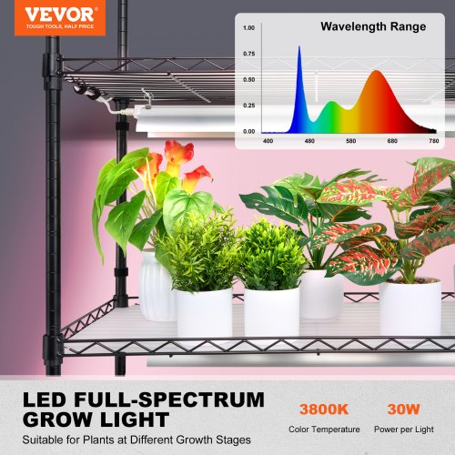 Plant Stand with Grow Light 6Tier Large Tall Plant Shelf with 150W Full
