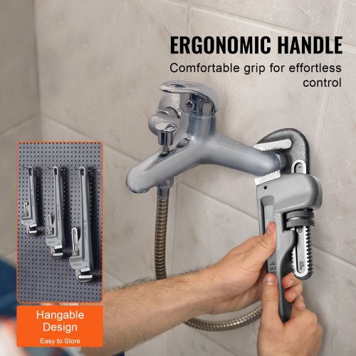 3Piece Pipe Wrench Set 10 14 18 Aluminum Straight Pipe Wrench