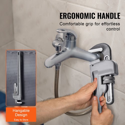 Pipe Wrench 24 Aluminum Straight Pipe Wrench Adjustable Plumbing Wrench