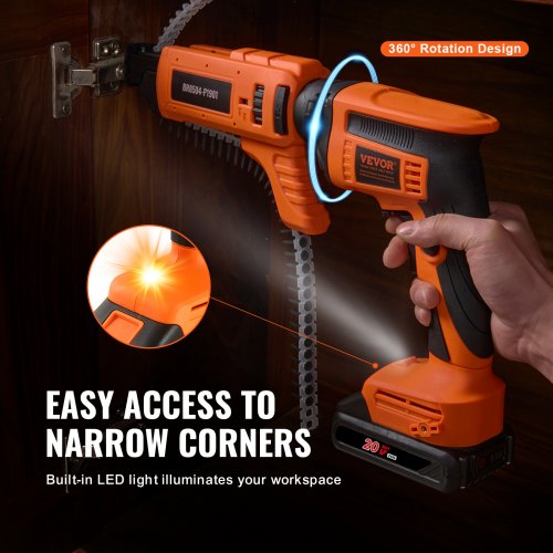 Drywall Screw Gun AutoFeed 20V Max Collated Drywall Screwgun 4200RPM