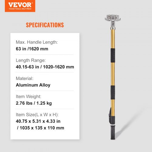 Drywall Flat Box Handle 4064 Anodized Aluminum Flat Finishing