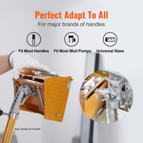 Drywall Flat Box 10Inch Wide Quick Clean Aluminum Finishing Mud Box