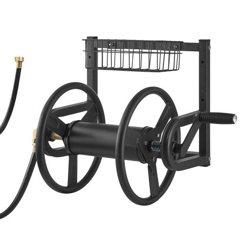 Wall Mounted Garden Hose Reel Holds 125 ft 58inch Hose HeavyDuty Water