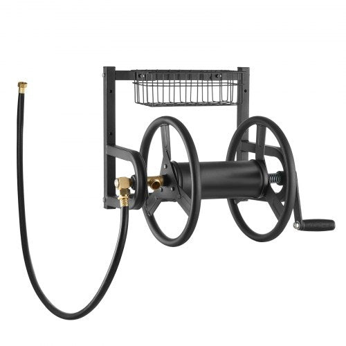 Wall Mounted Garden Hose Reel Holds 125 ft 58inch Hose HeavyDuty Water