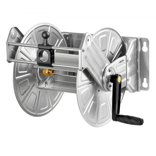 Wall Mounted Garden Hose Reel Holds 150 Ft 58Inch Water Winder Heavyduty