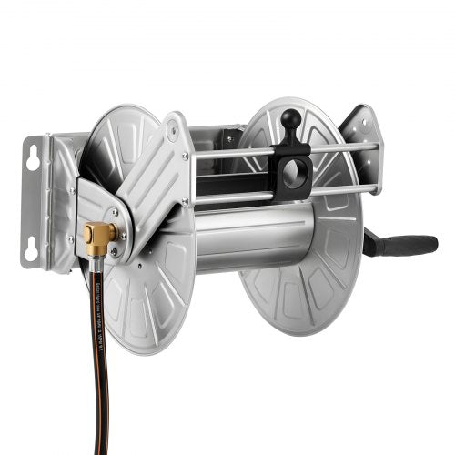 Wall Mounted Garden Hose Reel Holds 150 Ft 58Inch Water Winder Heavyduty