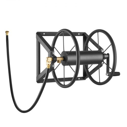 Wall Mounted Garden Hose Reel Holds 200 ft 5/8inch Manual Water Hose