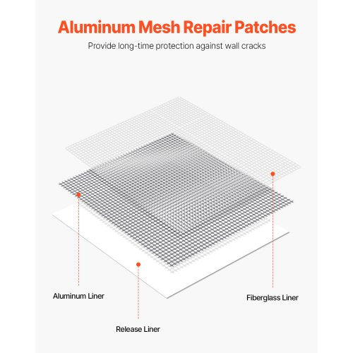 16PCS Drywall Repair Kit 468inch Aluminum Dry Wall Repair Patch Kit with 2