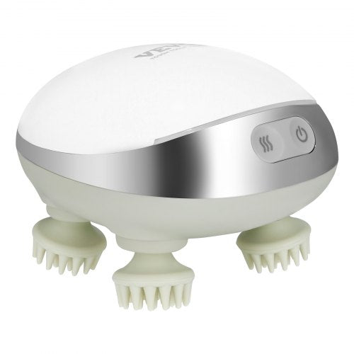 Electric Scalp Massager with Heat Rechargeable Heated Head Massager IPX7
