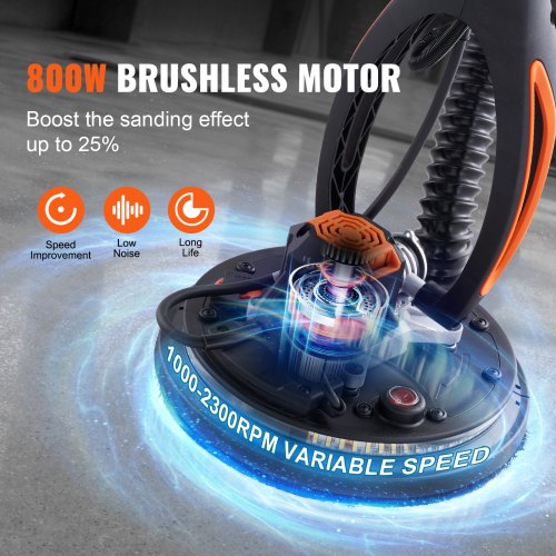 Drywall Sander 800W Brushless Motor Electric Sander Variable Speed