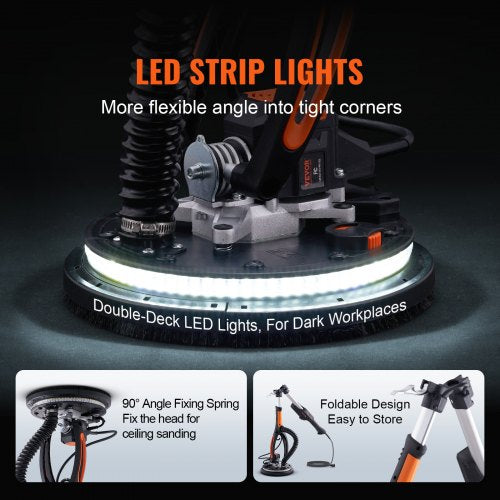 Drywall Sander 800W Brushless Motor Electric Sander Variable Speed