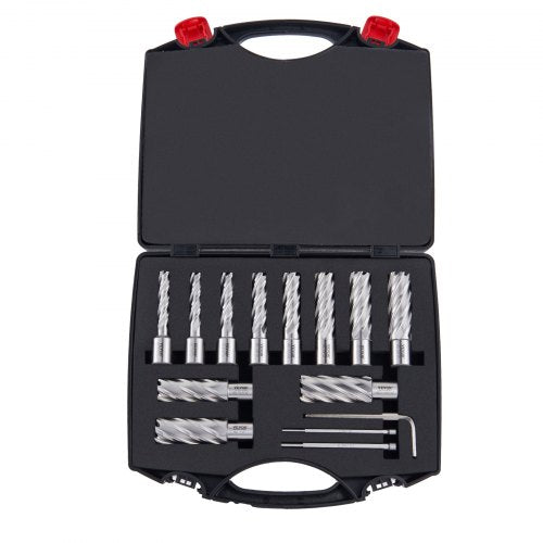Annular Cutter Set 13 pcs Weldon Shank Mag Drill Bits 716 to 1116