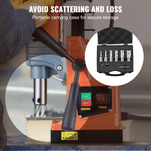 Annular Cutter Set 6 pcs Weldon Shank Mag Drill Bits 12 to 1116