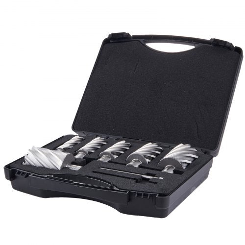Annular Cutter Set 6 pcs Weldon Shank Mag Drill Bits 1 to 2 Cutting