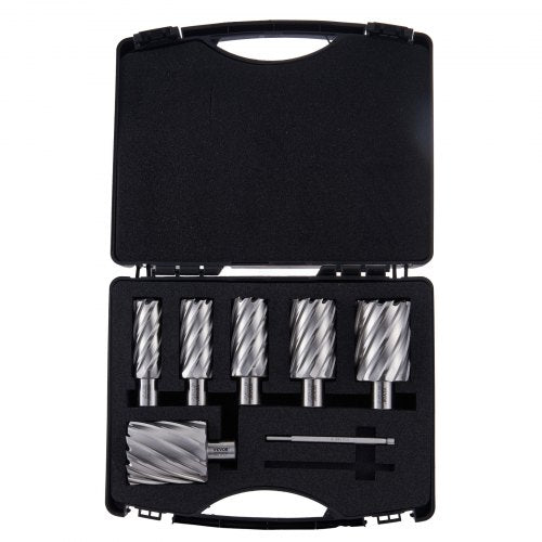 Annular Cutter Set 6 pcs Weldon Shank Mag Drill Bits 1 to 2 Cutting