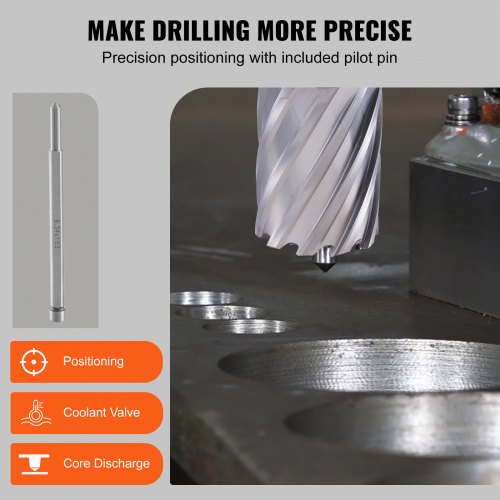 Annular Cutter Set 6 pcs Universal Shank Mag Drill Bits 1 to 2 Cutting