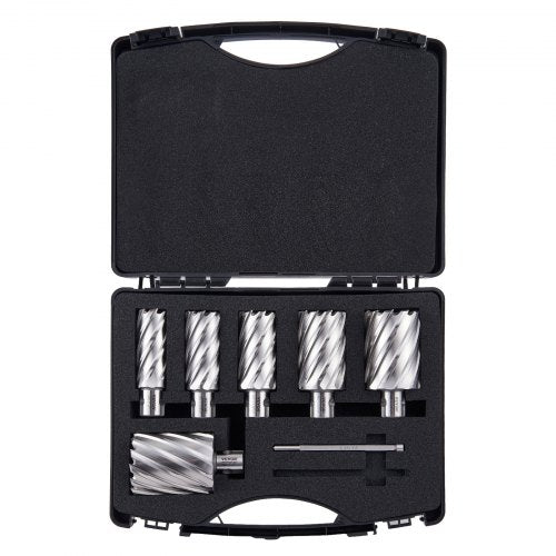 Annular Cutter Set 6 pcs Universal Shank Mag Drill Bits 1 to 2 Cutting
