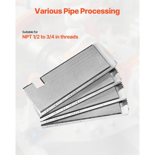 Threading Machine Dies 1234 NPT Pipe Dies4 Packs RightHanded HSS