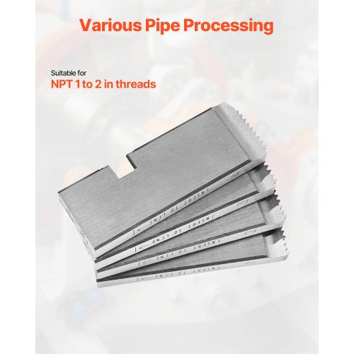 Threading Machine Dies 12 NPT Pipe Dies4 Packs RightHanded HSS Pipe