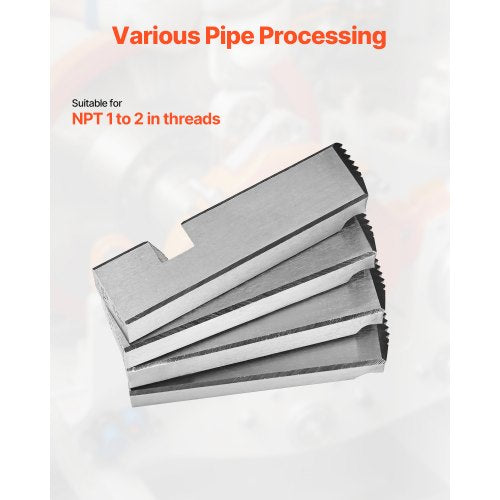 Threading Machine Dies 12 NPT Pipe Dies4 Packs RightHanded HSS Pipe