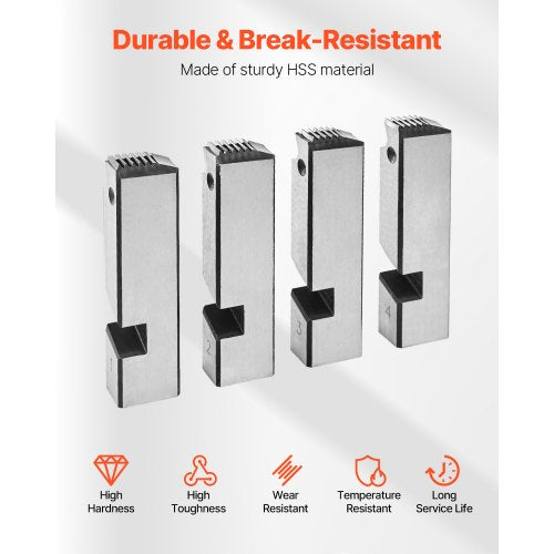 Threading Machine Dies 12 NPT Pipe Dies4 Packs RightHanded HSS Pipe