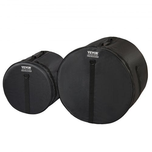 5Piece Drum Bag Kit Durable 1680D Oxford Material Cushioned Cases with 15m