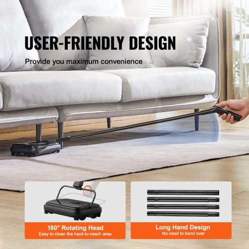 Carpet Sweeper 7.87 in Sweeping Paths Floor Sweeper Manual Non Electric