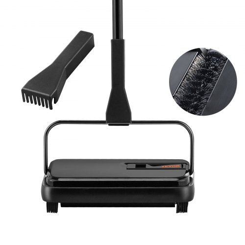 Carpet Sweeper 7.87 in Sweeping Paths Floor Sweeper Manual Non Electric
