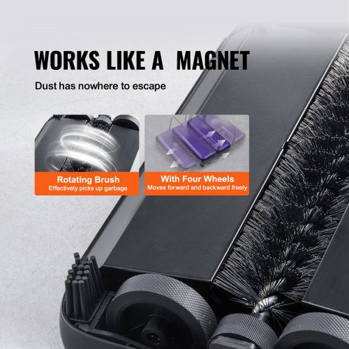 Carpet Sweeper Manual Floor Sweeper with 300 ml Dustbin Capacity Easy to Empty