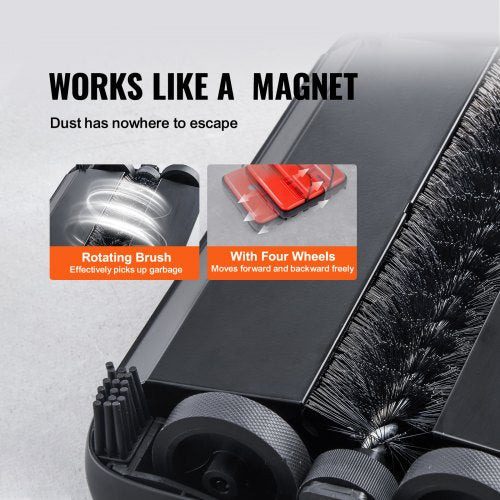 Carpet Sweeper Manual Floor Sweeper with 300 ml Dustbin Capacity Easy to Empty