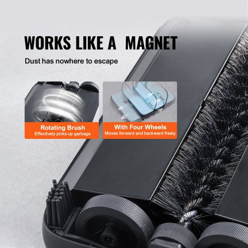 Carpet Sweeper Manual Floor Sweeper with 300 ml Dustbin Capacity Easy to Empty
