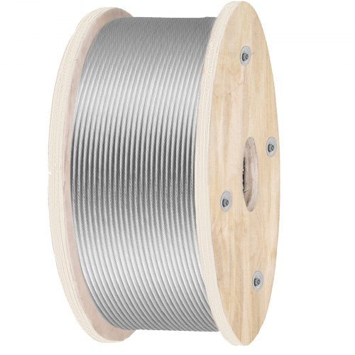 316 Stainless Steel Wire Rope 500ft Length Steel Wire Cable 316 Inch