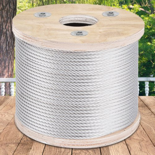 304 Stainless Steel Wire Rope Cable 316 7x19 250 ft reel