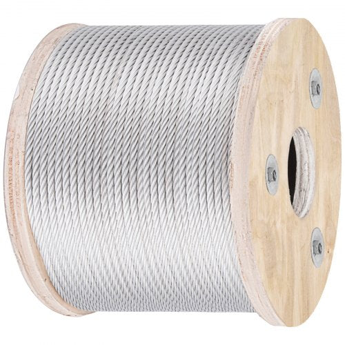 304 Stainless Steel Wire Rope Cable 316 7x19 250 ft reel