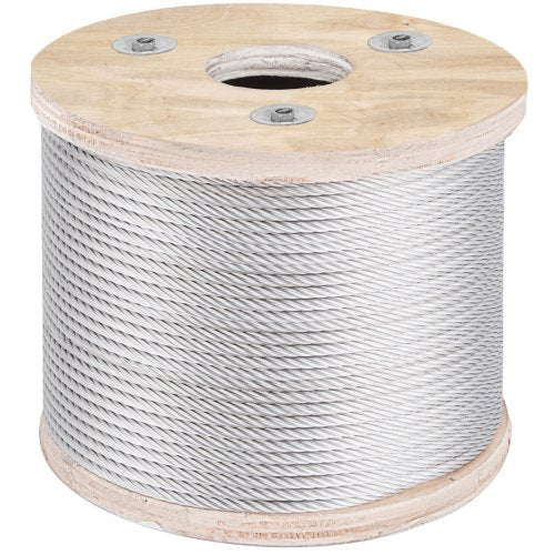 304 Stainless Steel Wire Rope Cable 316 7x19 250 ft reel