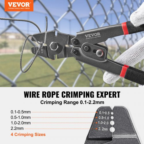 Wire Rope Crimping Tool and Cutter Up To 22mm Wire Cable Crimps 164 –