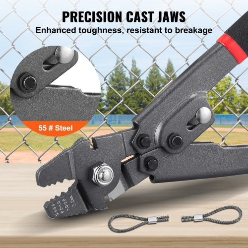 Wire Rope Crimping Tool and Cutter Up To 22mm Wire Cable Crimps 164 –