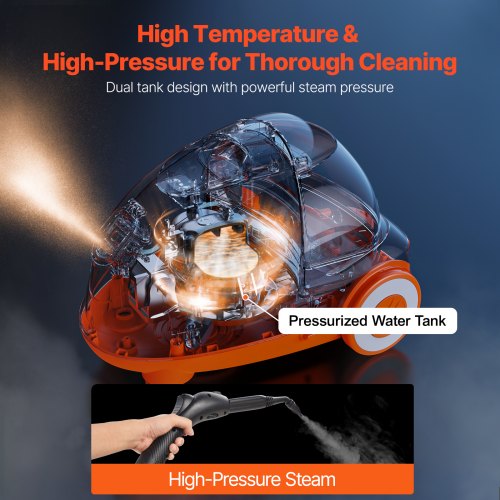 2000W Steam Cleaner Multipurpose Steamer with 27 AccessoriesHousehold