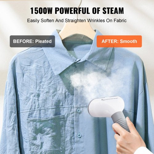 Standing Steamer with Foldable Garment Hanger 0.5Gallon Water Tank for 90