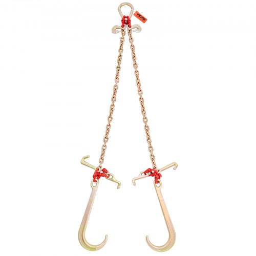 VChain Bridle 9620 lbs Working Load Limit 516 x 3 G80 Tow Chain with RTJ