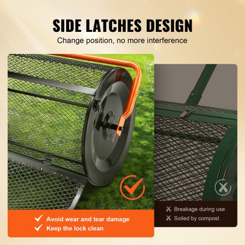Compost Spreader 244256 Height Adjustable Handle 24 Wide Lawn and Garden Peat