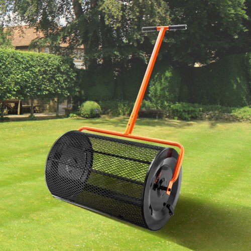 Compost Spreader 244256 Height Adjustable Handle 24 Wide Lawn and Garden Peat